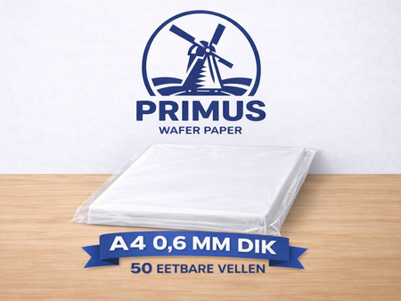 Eetpapier A4 0,6 mm dik - 50 Vel per pak 