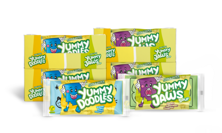 Snoeppapier! Yummy Jaws (showdoos met 24 pakjes)