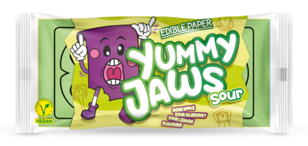Snoeppapier! Yummy Jaws (showdoos met 24 pakjes)