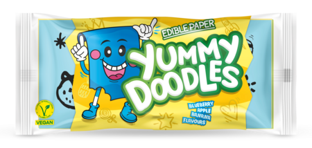 Snoeppapier! Yummy Doodles (showdoos met 24 pakjes)